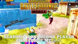 challenge,season 8 conqueror player challenge me 😱😈