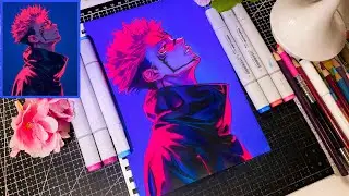 Sukuna drawing | Drawing Ryomen sukuna Timelapse | Jujutsu Kaisen drawing