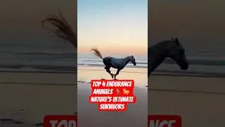 Top 4 Endurance Animals 🏃&zwj;♂️🐎 Nature&rsquo;s Ultimate Survivors #shorts #animals #wildlife