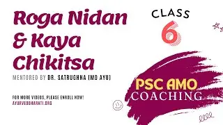 [Class 6] HPSC AMO Exam Coaching | Roga Nidan & Kaya Chikitsa