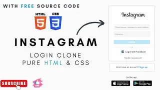 Instagram Login Clone: A 100% HTML and CSS Clone