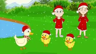 Five little ducks Christmas - Nursery Rhymes, Christmas for kids, super simple songs