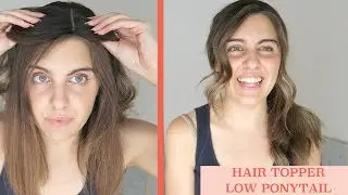 How to put your hair topper in a ponytail