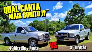 VEJA A DIFERENÇA DO ESCAPE DA F250 (4 Polegadas x 3 Polegadas) 📣💨