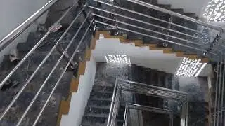 my hand work SS staircase rehling folding elbow