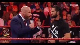 Triple H Is Proud Of Seth Rollins WWE Raw 28 January 2019