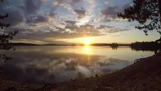 4K | Time-Lapse | Sunset on Big Trout Lake, Algonquin, ON