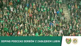 KIBICE: Doping kibiców Śląska w derbowym meczu z Zagłębiem Lubin