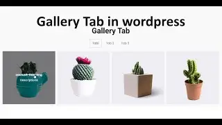 How to add galllery tab in wordpress website