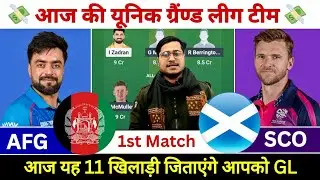 AFG vs SCO Dream11 Prediction, Afghanistan vs Scotland Dream11 Team, AFG vs SCO Dream11 Team