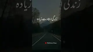 Zindagi Ustad Sa Zada | Whatsapps Status | Urdu Shayari | Islamic Status | ShahNawaz Writes