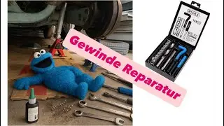 VORGELEGE GEWINDE REPARATUR AM T1 BUS PENDELACHSE GETRIEBE HINTERACHSE K&Uuml;BEL