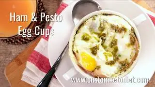 Keto Ham and Pesto Egg Cups Recipe