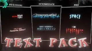 Level Up Your Edits With These AE Inspired Text Effects || Text Pack On Alightmotion (+Preset)