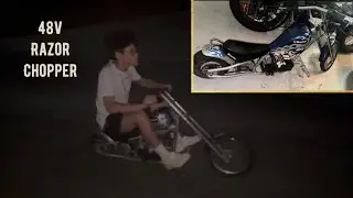 Razor Chopper -1st Run On 48v; Fast Scooters 48v 1000w Controller/Throttle, 48v 15ah BTR Power Lipo