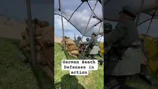 German Beach Defenses in action @ D-Day Ohio 2023 #military #militaryhistory#army#worldwar2 #history