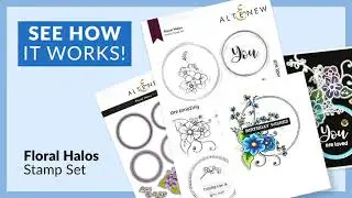 One-of-a-Kind Floral Halos Stamp Set for DIY Card Making Projects