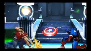 TERRY BOGARD VS CAPTAIN AMERICA - MARVEL VS SNK - Intense Fight