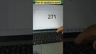 Plus➕ symbol in ms word #computer #shortcutkeys #keyboard