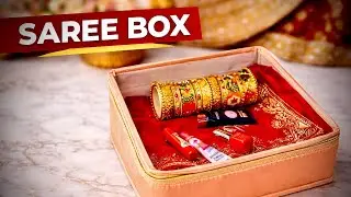 घर पर बनाएं Saree Box 🎁// making at home// Rivna Bag // #sareebox #manufacturing 