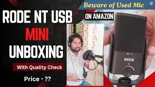 RODE NT USB MINI Unboxing and Quality Check #rodentusbmini #bestmicforyoutubers #bestmicforsinging