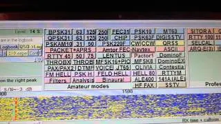 Pactor 1  8583khz USB  Kenwood R-2000