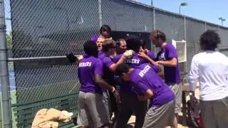 Head Coach Brian Slack Gets the Cooler