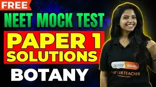 📄 Free Test Series Paper 1 Full Solution ✅ - NEET 2025 Botany 🌱