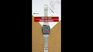 Reloj Casio Vintage con hora mundial A-500WA-7