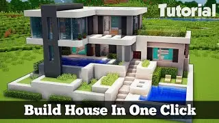 Minecraft PE - One-Click House Build (NEW!)