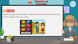 Ch 20 | Animation Junction | Grammar | Class 01 | Statements and 20 Questions | For children