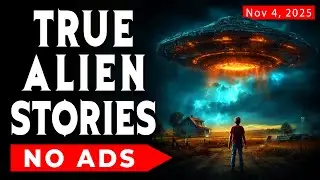 True Alien & UFO Encounter Stories For Sleep | 🛑 NO ADS | Bedtime Rain Sounds Black Screen Vol. 7