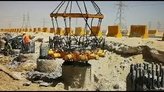 Pile head cutting