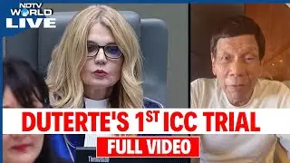 Rodrigo Duterte LIVE | Duterte ICC Trial | Duterte Appears Before International Criminal Court