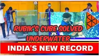 Indians Guinness world record in solving Rubik's cube underwater
