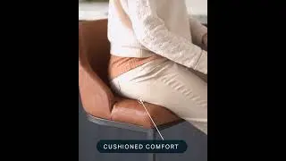 Form Faux Leather Bar Stool Cushion Features