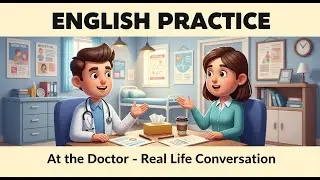 Basic English for Beginners at the Doctor | Real English Conversation | English Podcast