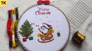 Make Your Own SANTA CLAUS Hand Embroidery Hoop Art Masterpiece!
