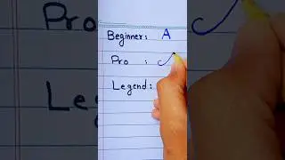 Normal Vs Legend How To Write A.#A #evolution #legend #pro #writingshorts