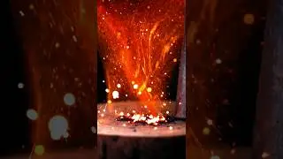Close-up of Magnesium Rod Ignition