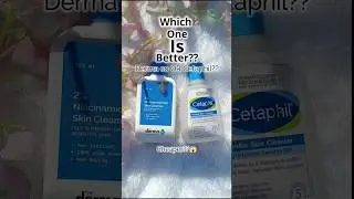 Cetaphil Cleanser Vs Derma co Cleanser || Which is Better in *Cheap* prize?😱✅ #shorts #skincare