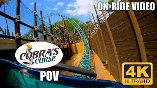 Crazy Spinning Family Roller Coaster! Cobras Curse POV - Busch Gardens Tampa