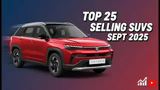Top 25 Best-Selling SUVs in September 2025 | India&rsquo;s SUV Sales Ranking