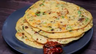 10 minutes No Soak No Rava No Fermentation Easy Morning Breakfast | Wheat flour Breakfast-Atta Dosa