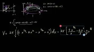 Calculating integral with shell method |  Integration |  Post Sec Math |  KA Urdu