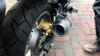 Honda CBF 600 SA PC 43 mit Hurric Auspuff ohne db-Killer