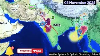 November Month Active System South Indian Ocean NEXT 25 Days Weather System Map 