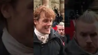 🎬 SAM HEUGHAN on set! #shorts #outlander #scotland