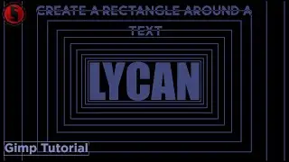 How to Border a Text in Rectangle | Gimp Tutorial