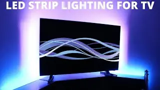 How To Install LED Light Strips Behind My TV (LED Strip Light Installation) Govee LED Strip Lights